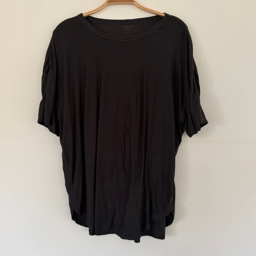Old Navy Active CloudMotion Gray Relaxed Short Sleeve Tee Shirt Womens Medium
